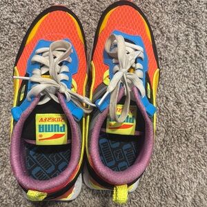 Puma Athletic Shoes - Orange, Blue, Yellow